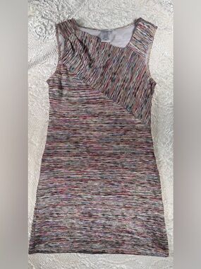 Papillon Blanc Multicolor Striped Knit Dress